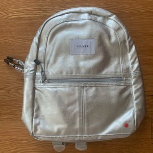 State Bags brand mini kane backpack silver NEW